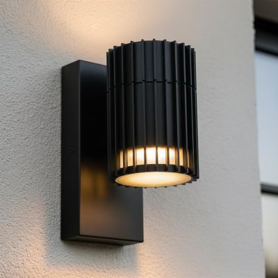 Lucide TIMBALA - Wall spotlight / Wall light Indoor/Outdoor - 1xGU10 - IP44 - Black